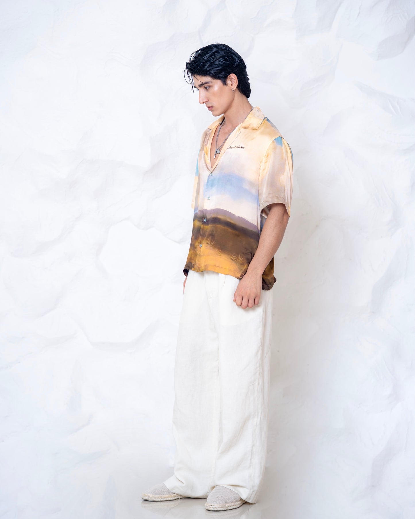 Golden Hour Silk Shirt